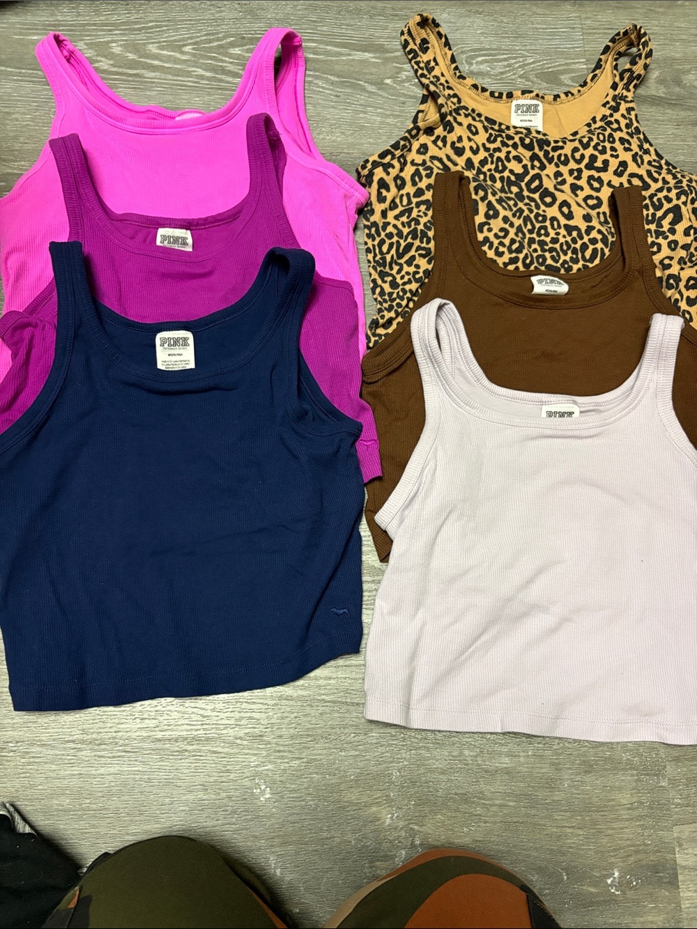 6 cropped tanks $60 for all